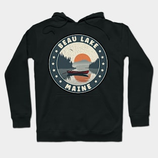 Beau Lake Maine Sunset Hoodie